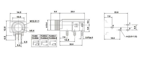 德艺隆6.35麦克风耳机插座 家庭视听设备的专业连接方案